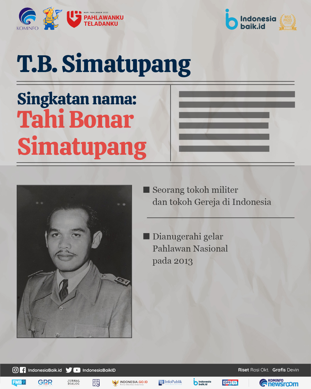 TB Simatupang, sang tentara intelektual